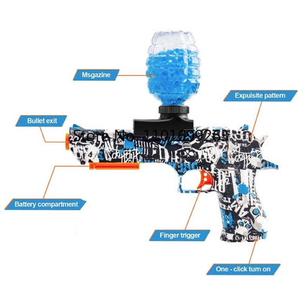 Elektrische Gel Blaster met 10.000 Balletjes - Model Water Speelgoed Foam Shooter Rood