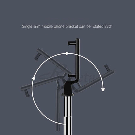 Selfie Stick Tripod met Bluetooth - Draadloos Smartphone Vlog Statief en Driepoot Selfiestick Zwart