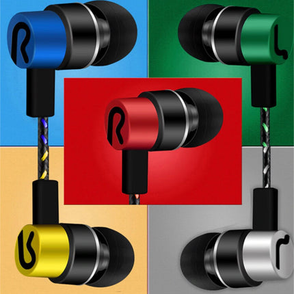 3.5mm AUX Oordopjes Oortjes Wired Earphones Oortelefoon Blauw