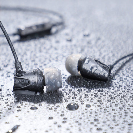 Oortjes met Microfoon en One Button Control - 3.5mm AUX Oordopjes Wired Earphones Oortelefoon Zwart