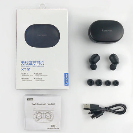 XT91 Draadloze Oortjes - True Touch Control TWS Oordopjes Bluetooth 5.0  Wireless Buds Earphones Oortelefoon Zwart