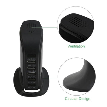 USB Laadstation Met Ingebouwde Beveiliging Camera 5-Port Muur Oplader Thuislader Stekkerlader