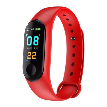 Originele M3 Smartband Fitness Sport Activity Tracker Smartwatch Smartphone Horloge OLED iOS Android iPhone Samsung Huawei Rood
