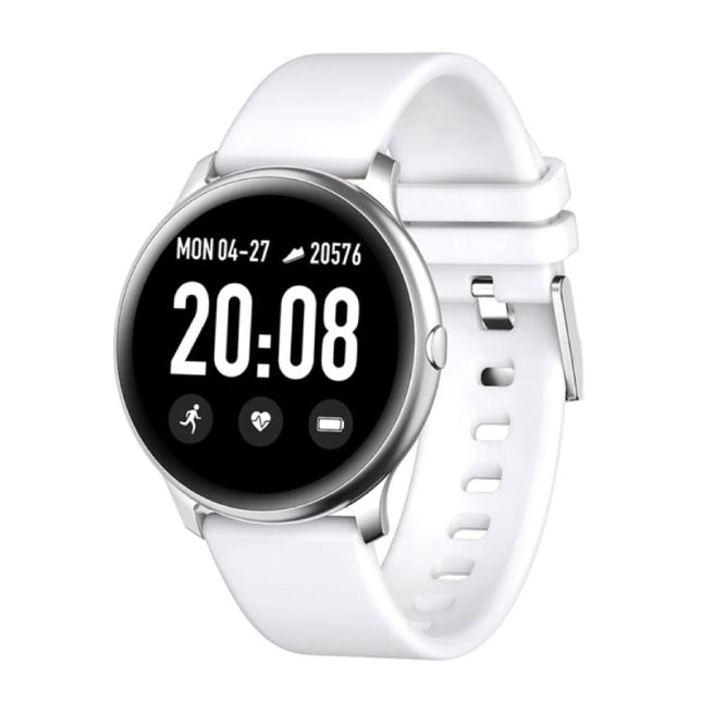 2020 Fashion Sports Smartwatch Fitness Sport Activity Tracker Smartphone Horloge iOS Android - Wit