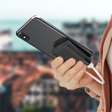 Ares 10.000mAh Powerbank met 4 Poorten - LED Display Externe Noodaccu Batterij Oplader Charger Zwart