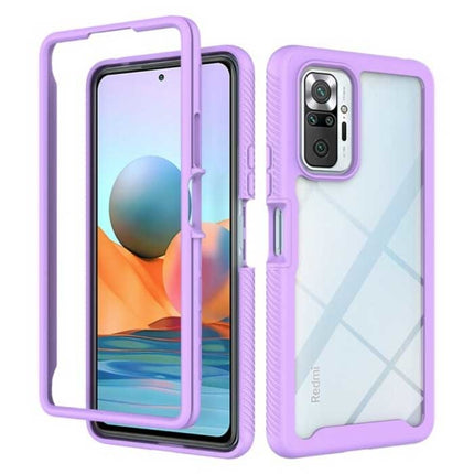 Xiaomi Poco X3 Pro Bumper Hoesje met Frame - Anti-Shock Case Cover Paars