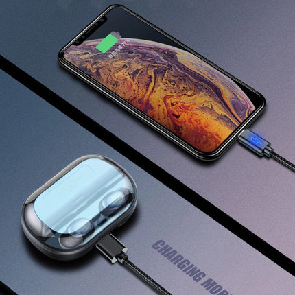 9D TWS Draadloze Smart Touch Control Oortjes Bluetooth 5.0 Ear Wireless Buds Earphones Earbuds 4000mAh Powerbank Oortelefoon Zwart