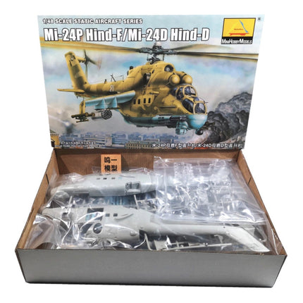 1:48 Schaal Mil Mi-24P Hind Gevechtshelikopter - Bouwkit Russische Leger Helikopter Plastic Hobby Doe-het-zelf Model 80311