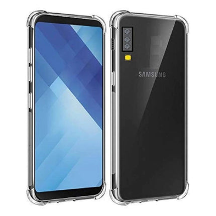 Samsung Galaxy A7 2018 Transparant Bumper Hoesje - Clear Case Cover Silicone TPU Anti-Shock