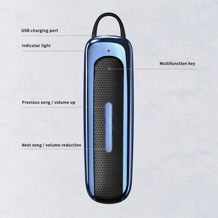 Draadloze Business Headset - Handsfree Oordopje Zakelijk Bluetooth 5.0 Rood