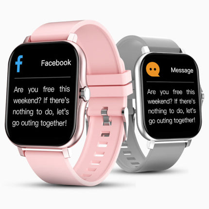 GT20 Smartwatch met Siliconen Bandje - Sport Activity Tracker Horloge Roze