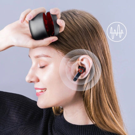 HT78 Draadloze Oortjes met Ingebouwde Microfoon - Touch Control ANC Oordopjes TWS Bluetooth 5.0 Earphones Earbuds Oortelefoon Zwart