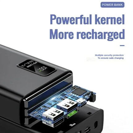 Mijia 50.000mAh Powerbank met 5 Oplaadpoorten - LED Display - 120W Batterij Oplader - Zwart
