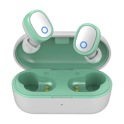 TW01S TWS Draadloze Oortjes Bluetooth 5.0 Ear Wireless Buds Earphones Earbuds Oortelefoon Groen