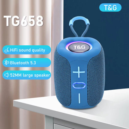 TG658 Draadloze Luidspreker - 1200mAh Batterij - Bluetooth 5.3 Subwoofer HiFi TF Radio - Camo