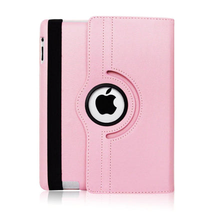Leren Vouwbare Cover voor iPad 2018 (9.7") - Multifunctioneel Hoesje Case Roze