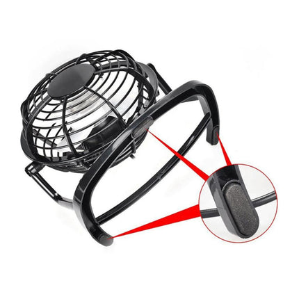 Oplaadbare Draagbare Ventilator - Handventilator 2500RPM Blauw