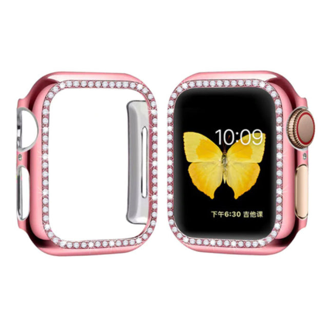 Diamond Hoesje voor iWatch Series 42mm - Hard Bumper Case Cover Roze