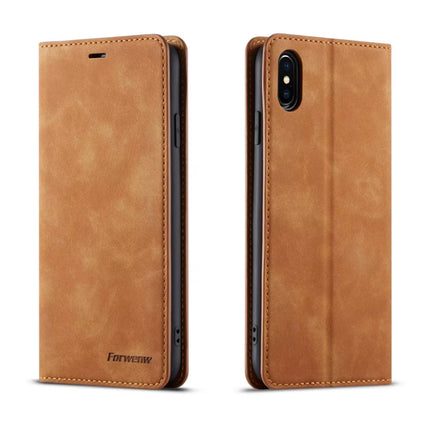 iPhone 15 Pro Max Wallet Flip Case - Portefeuille Cover PU Leer Hoesje - Bruin