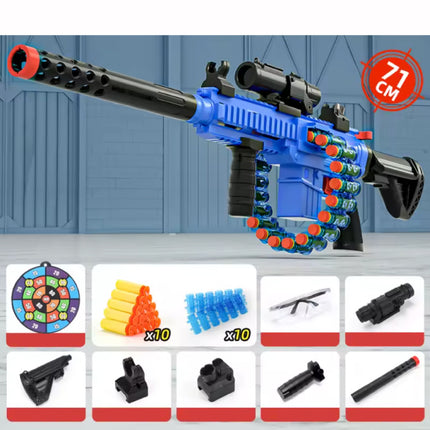 Soft Shell Bullet Geweer - M416 Model Speelgoed Pistool - Blauw