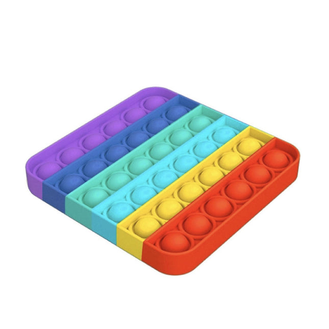 Pop It - Fidget Anti Stress Speelgoed Bubble Toy Siliconen Regenboog