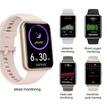 Fit 2 Smartwatch - Siliconen Bandje - 1,74" AMOLED Display - Hartslag Sport Tracker Horloge - Zwart