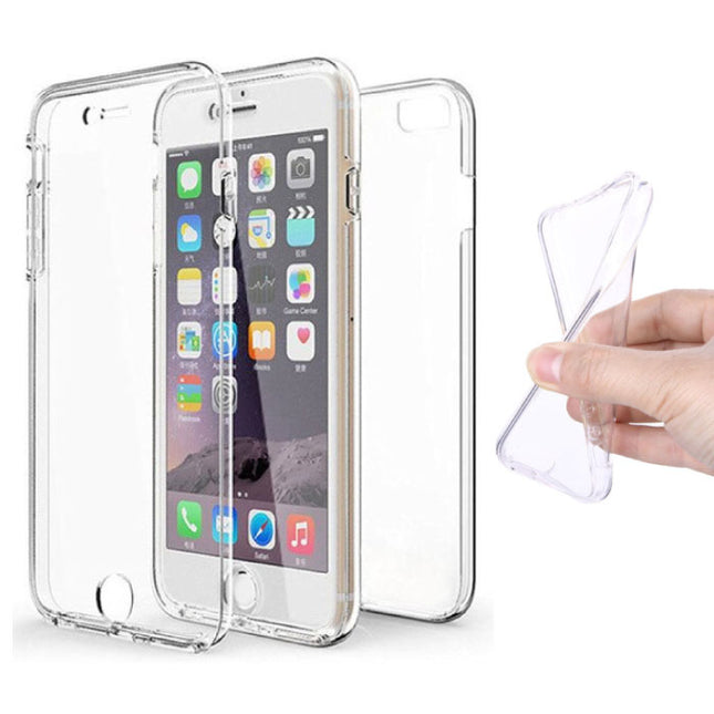 iPhone 6S Full Body 360° Transparant TPU Silicone Hoesje + PET Screenprotector