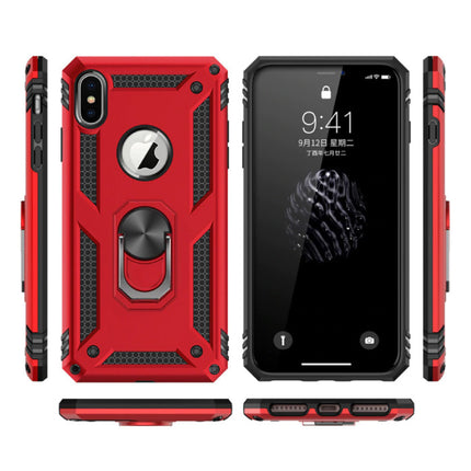 iPhone 6S Hoesje  - Shockproof Case Cover Cas TPU Goud + Kickstand
