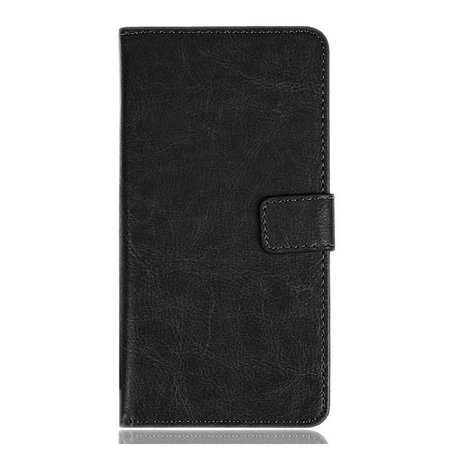 Xiaomi Redmi 9C Leren Flip Case Portefeuille - PU Leer Wallet Cover Cas Hoesje Zwart