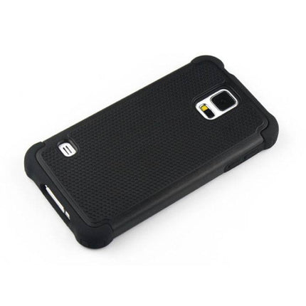 Voor Apple iPhone 4 - Hybrid Armor Case Cover Cas Silicone TPU Hoesje Zwart