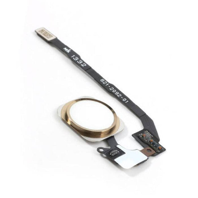 Voor Apple iPhone 5S - A+ Home Button Assembly met Flex Cable Goud
