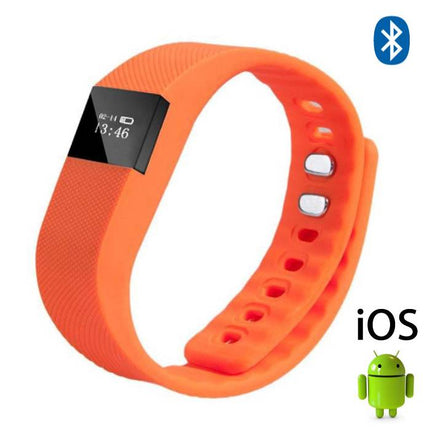 Originele TW64 Smartband Fitness Sport Activity Tracker Smartwatch Smartphone Horloge OLED iOS Android iPhone Samsung Huawei Oranje