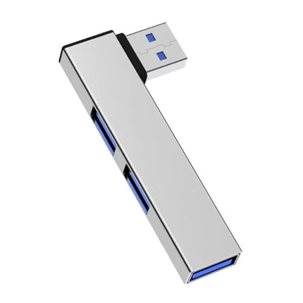 3 in 1 USB 3.0 Hub - Splitter Data Overdracht Oplader 5 Gbps - Zilver