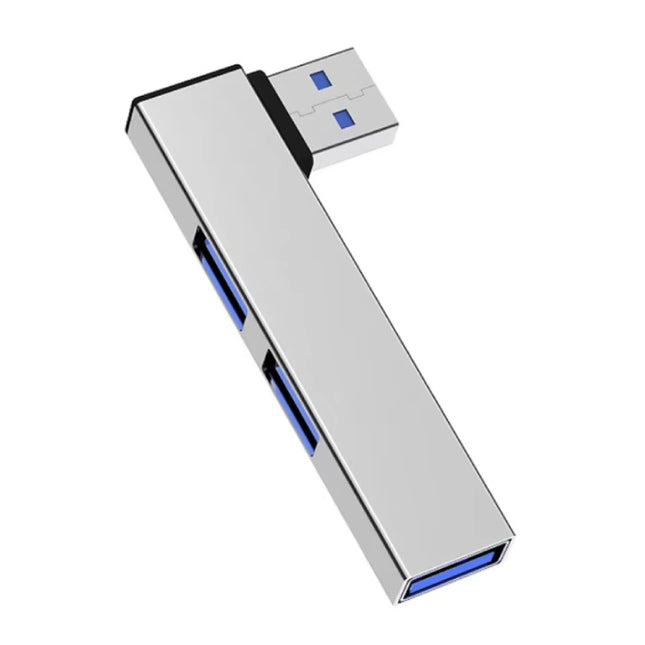 3 in 1 USB 3.0 Hub - Splitter Data Overdracht Oplader 5 Gbps - Zilver