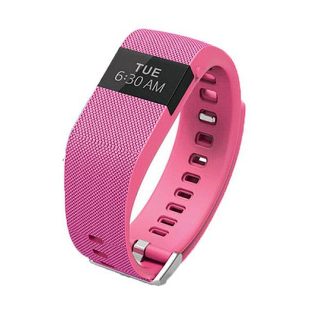 Originele TW64 Smartband Fitness Sport Activity Tracker Smartwatch Smartphone Horloge OLED iOS Android iPhone Samsung Huawei Roze
