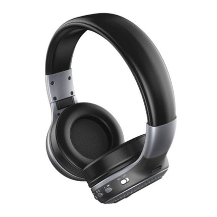 B19 Draadloze Koptelefoon met LED Display en FM Radio - Bluetooth 5.0 Wireless Headphones Stereo Studio Grijs