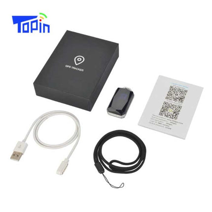 GPS Tracker Halsband - Huisdier Verloren Real Time Locator IP67 Magnetisch Opladen Blauw
