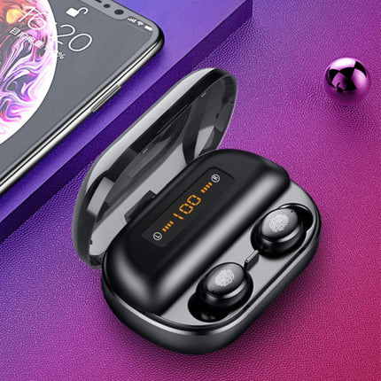 9D TWS Draadloze Smart Touch Control Oortjes Bluetooth 5.0 Ear Wireless Buds Earphones Earbuds 4000mAh Powerbank Oortelefoon Zwart