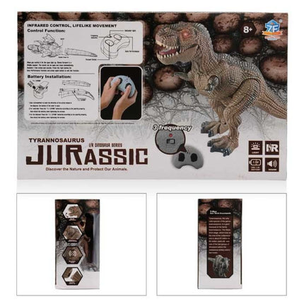 RC T-Rex Dinosaurus met Afstandsbediening - Infrarood Bestuurbare Speelgoed Robot Bruin