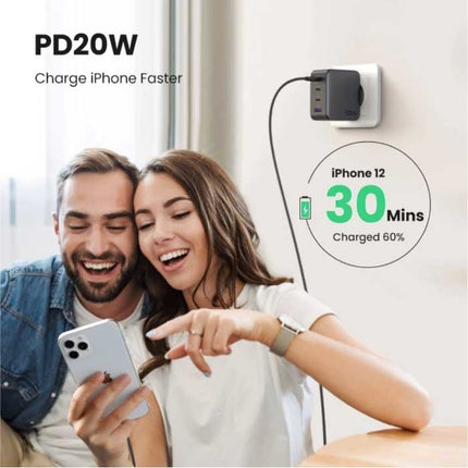 100W Stekkerlader - Quad Port PD / Quick Charge 3.0 - GaN Power Delivery USB Fast Charge - Oplader Muur Wallcharger AC Thuislader Adapter Zwart