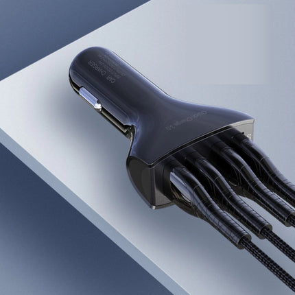 Qualcomm Quick Charge 3.0 Quad Port Autolader/Carcharger - Wit