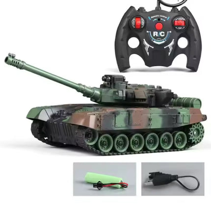 RC Militaire Tank met Afstandsbediening - M1 Leopard 2 Model - Camo Groen