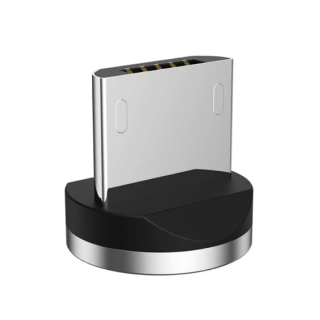 Micro-USB Magnetische Oplaadkabel 2 Meter - Gevlochten Nylon Oplader Data Kabel Android Zwart