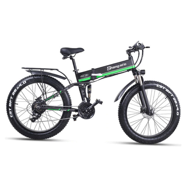 MX01 Vouwbare Elektrische Fiets - Off-Road Smart E Bike - 500W - 12.8 Ah Batterij - Groen