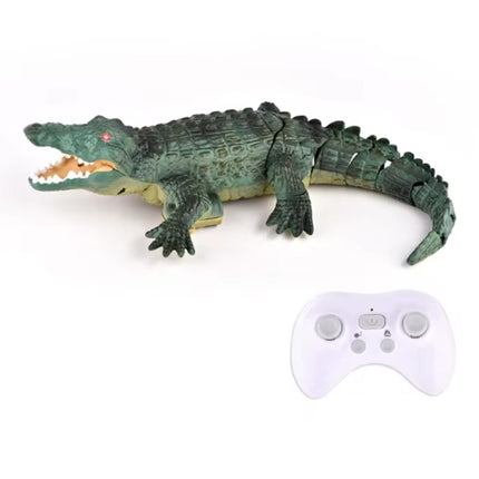 RC Krokodil met 2.4G Afstandsbediening - Waterdicht Speelgoed Alligator Bestuurbaar Robot Dier - Oranje