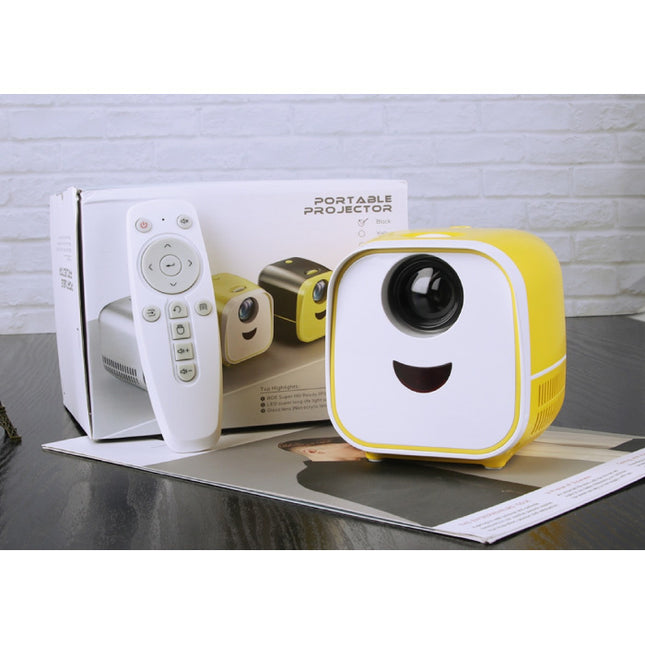 PK YG300 Mini LED Projector - Beamer Home Media Speler Theater Cinema Wit