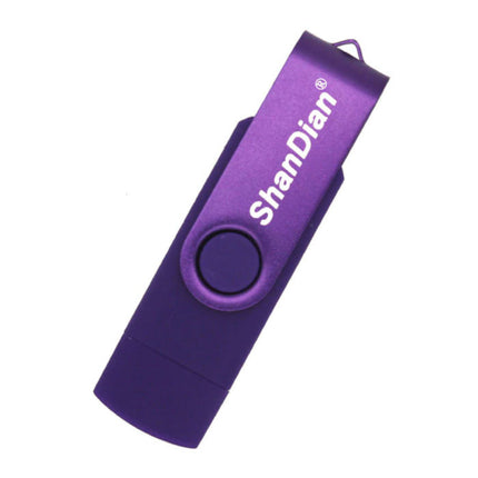 High Speed Flash Drive 32GB - USB en USB-C Stick Geheugen Kaart - Paars