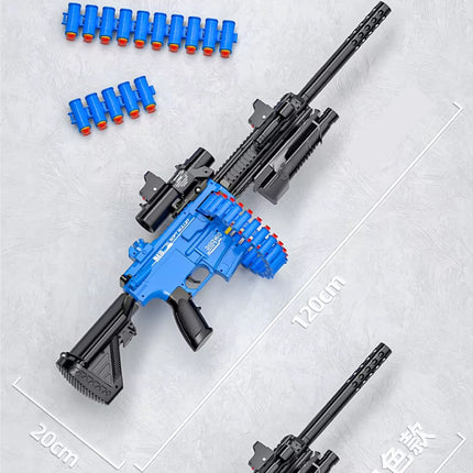 Soft Shell Bullet Geweer - M416 Model Speelgoed Pistool - Blauw
