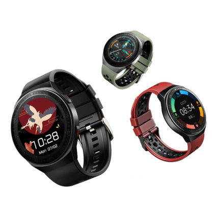 MT-3 Smartwatch met Luidspreker en Hartslagmonitor -  Fitness Sport Activity Tracker Silica Gel Bandje Horloge iOS Android Groen