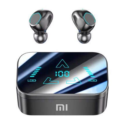 M48 Draadloze Oortjes - Koptelefoon Oordopjes met LED Display - TWS Bluetooth 5.3 - Zwart